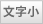 文字小